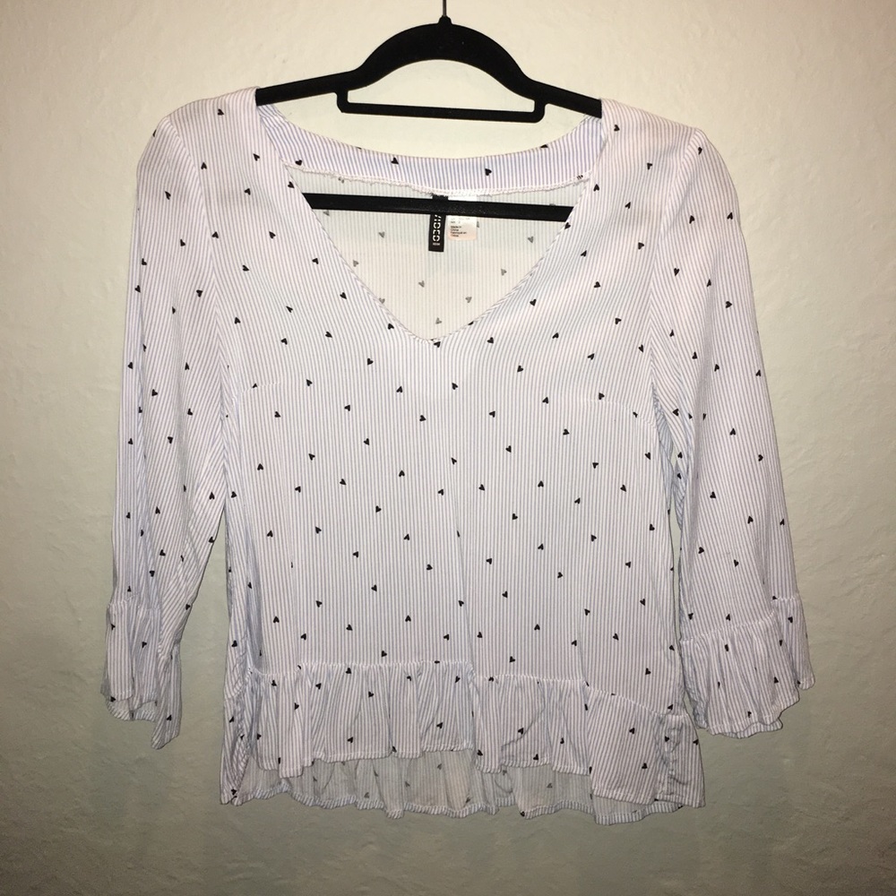 Light Blue Striped H&M Blouse